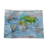 Old school MDI map "The world at the end of the 16th century"