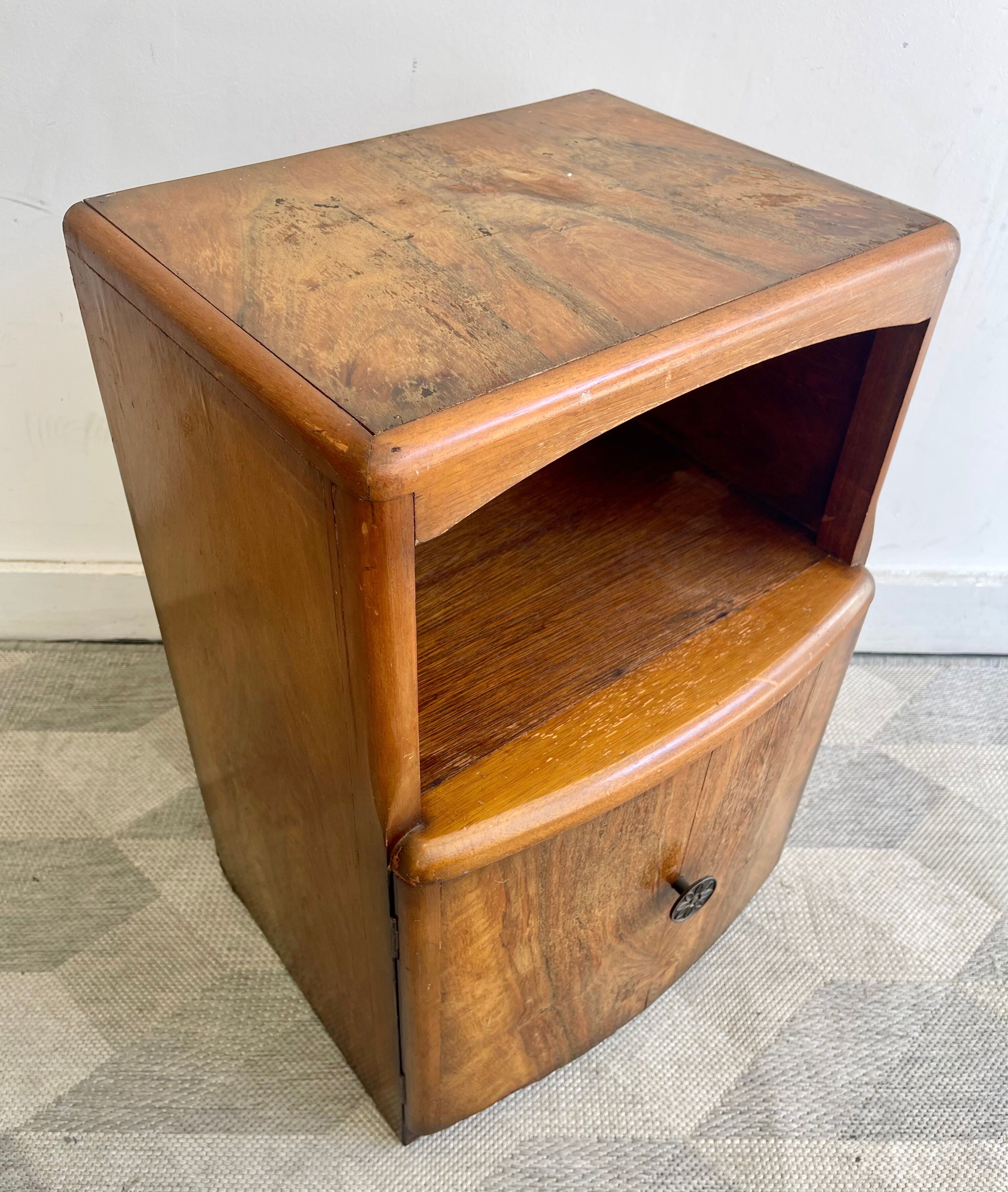 Art Deco Bedside Table Cabinet