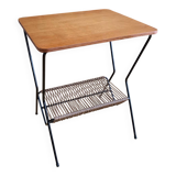 Vintage magazine rack side table