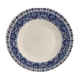 Blue and white ceramic plate