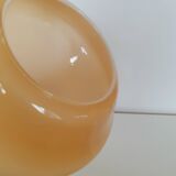 Suspension vintage, opaline jaune.