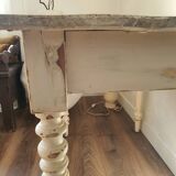 Vintage 1-drawer wooden table