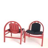 Pair of Baumann armchairs