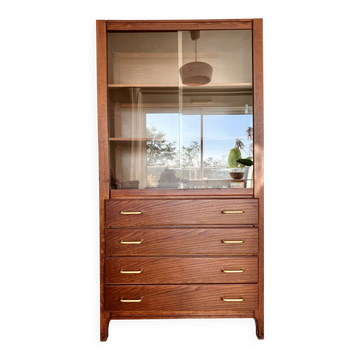 1970s wooden library buffet