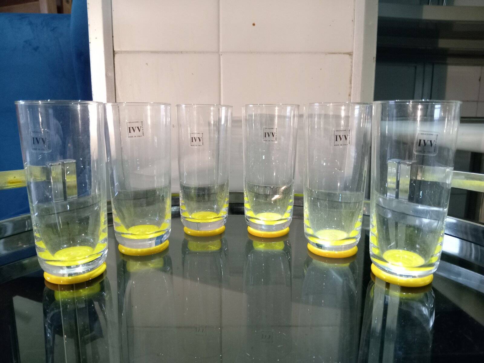 IVV vintage crystal glasses, 1980s, set of 6