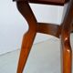 Italian dining table with sculptural beech base and pink marble, 1950s