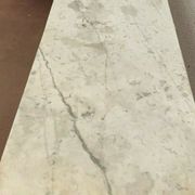 Louis XVI fireplace in 19th century white Carrara marble