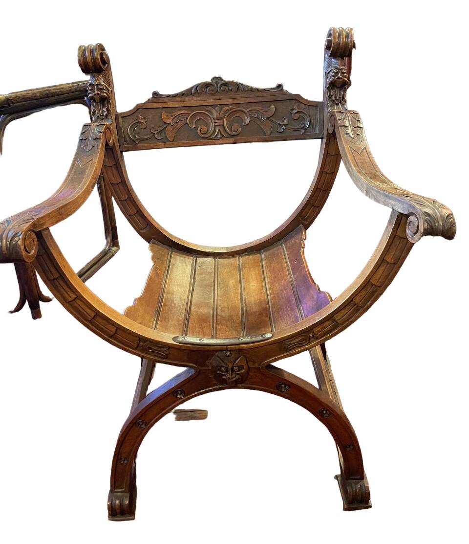 Fauteuil Siege Curule - Dagobert en Bois