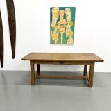 Extendable oak table, 1950s