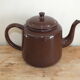 Brown enamelled coffee maker