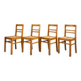 Set of 4 vintage rush chairs
