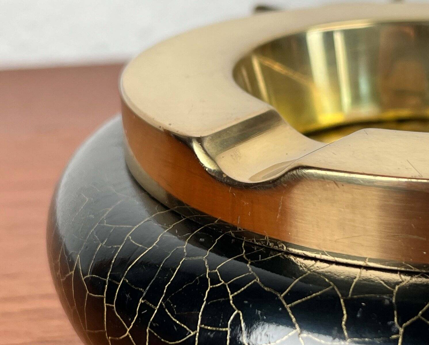 Modern vintage German metal ashtray, 1960s