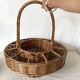 Panier bar ou porte plantes en osier tressé