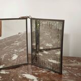 Miroir vintage 1920 triptyque de barbier