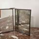 Vintage 1920 barber triptych mirror