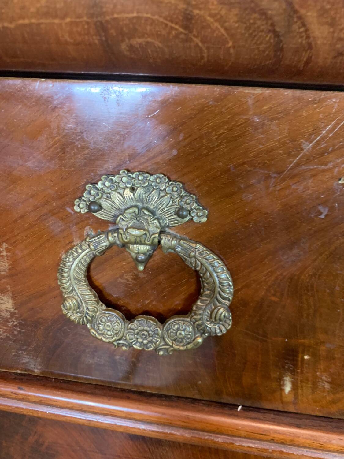 Old empire style chest of drawers