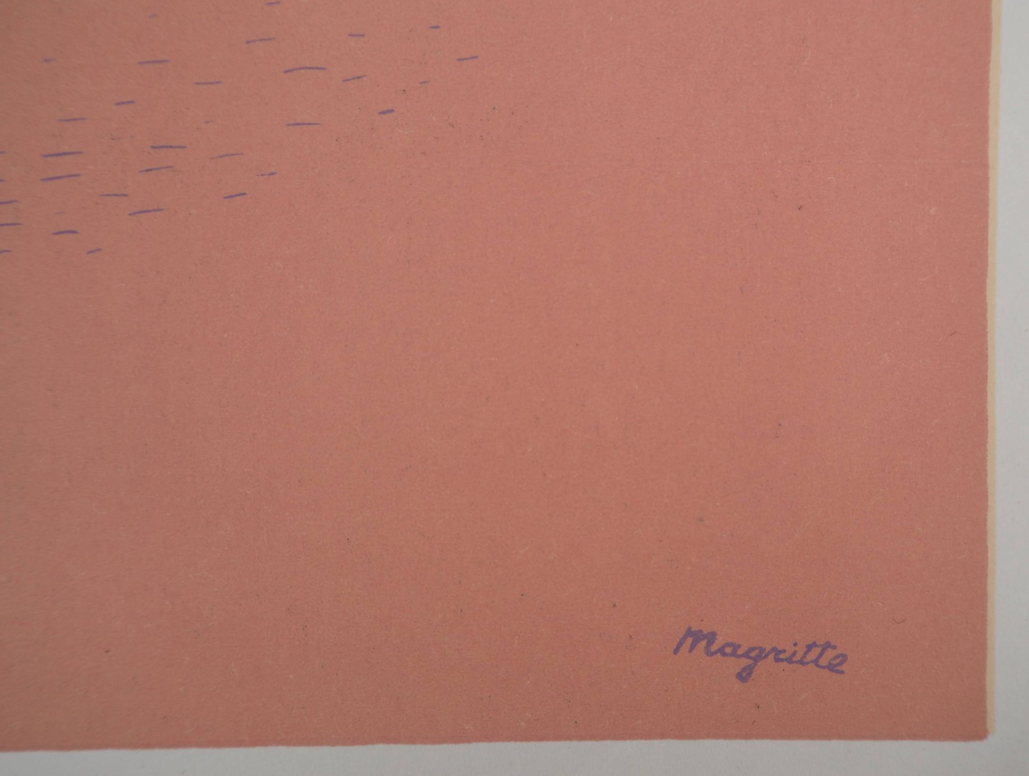 René magritte: the indiscreet jewels - original signed lithograph
