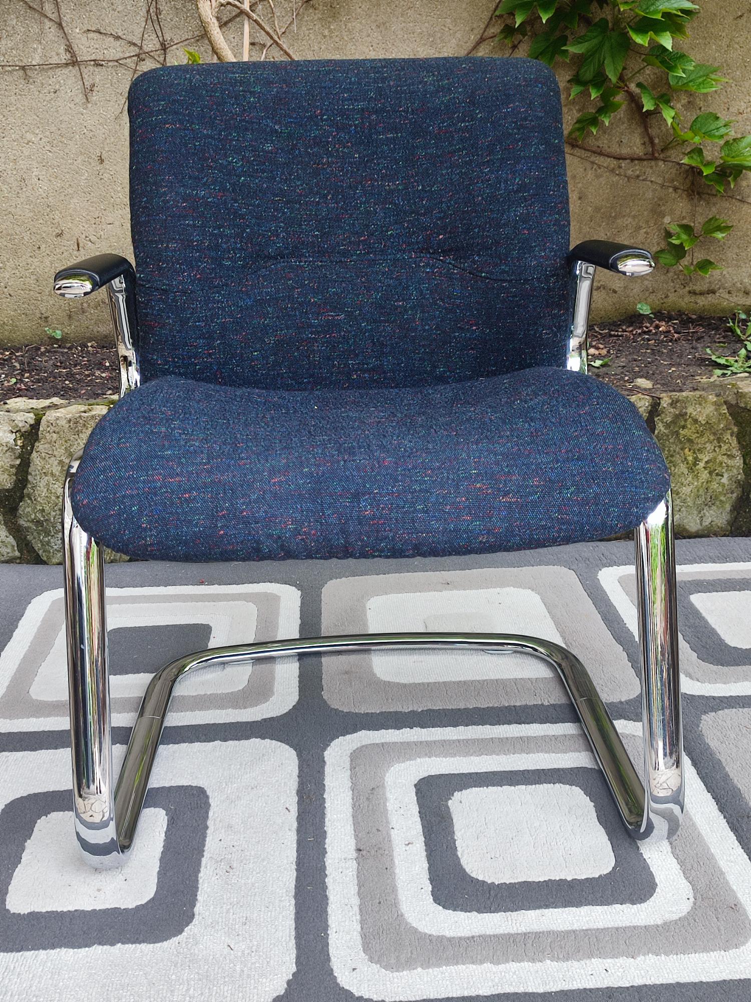 Fauteuil Pohlschroder steelcase strafor vintage