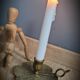Brass candle holder flowers