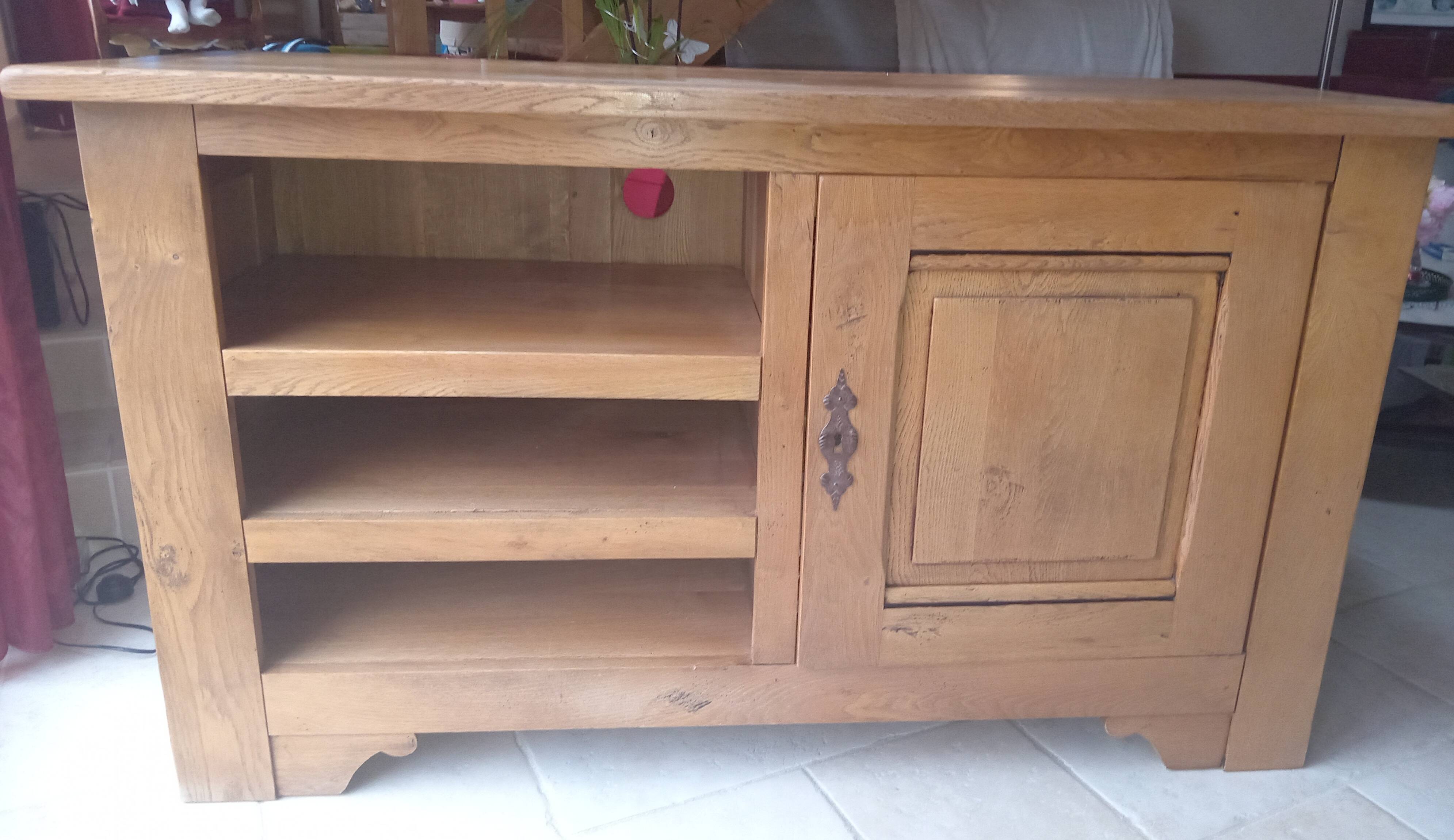 TV unit 100% solid oak