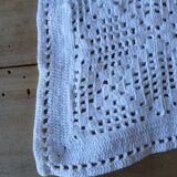 Handmade crochet antique pillowcase