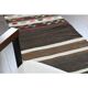 1970s Turkish Oushak Handmade Wool Cotton Brown Runner 65x243
