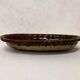 Old Dish In glazed gadrooned terracotta