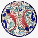 Multicolored fish ceramic decorative wall plates