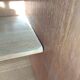 Glass bar veneered wood 50s compass
