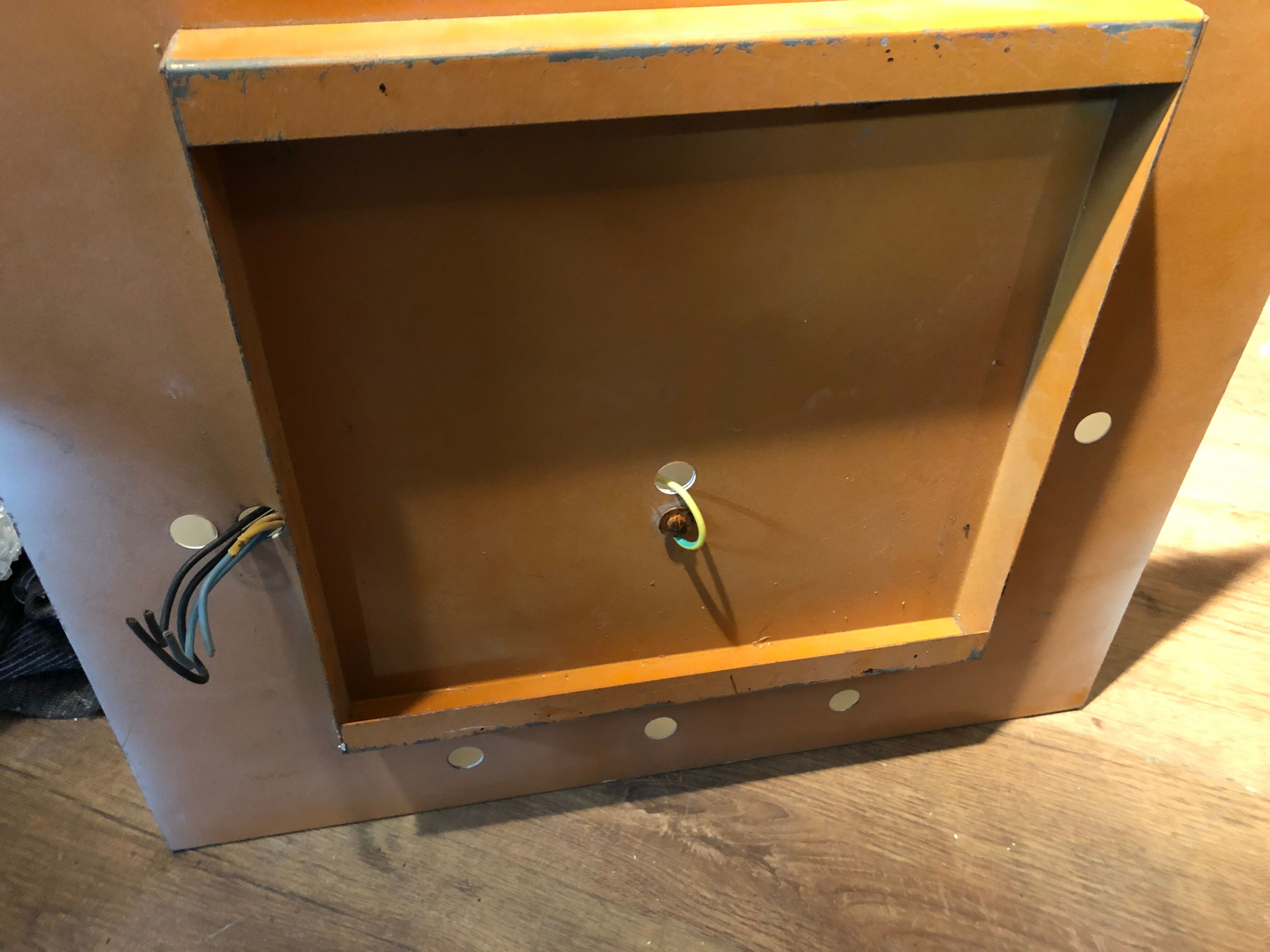 Series of 10 white laqué metal wall light 1960s