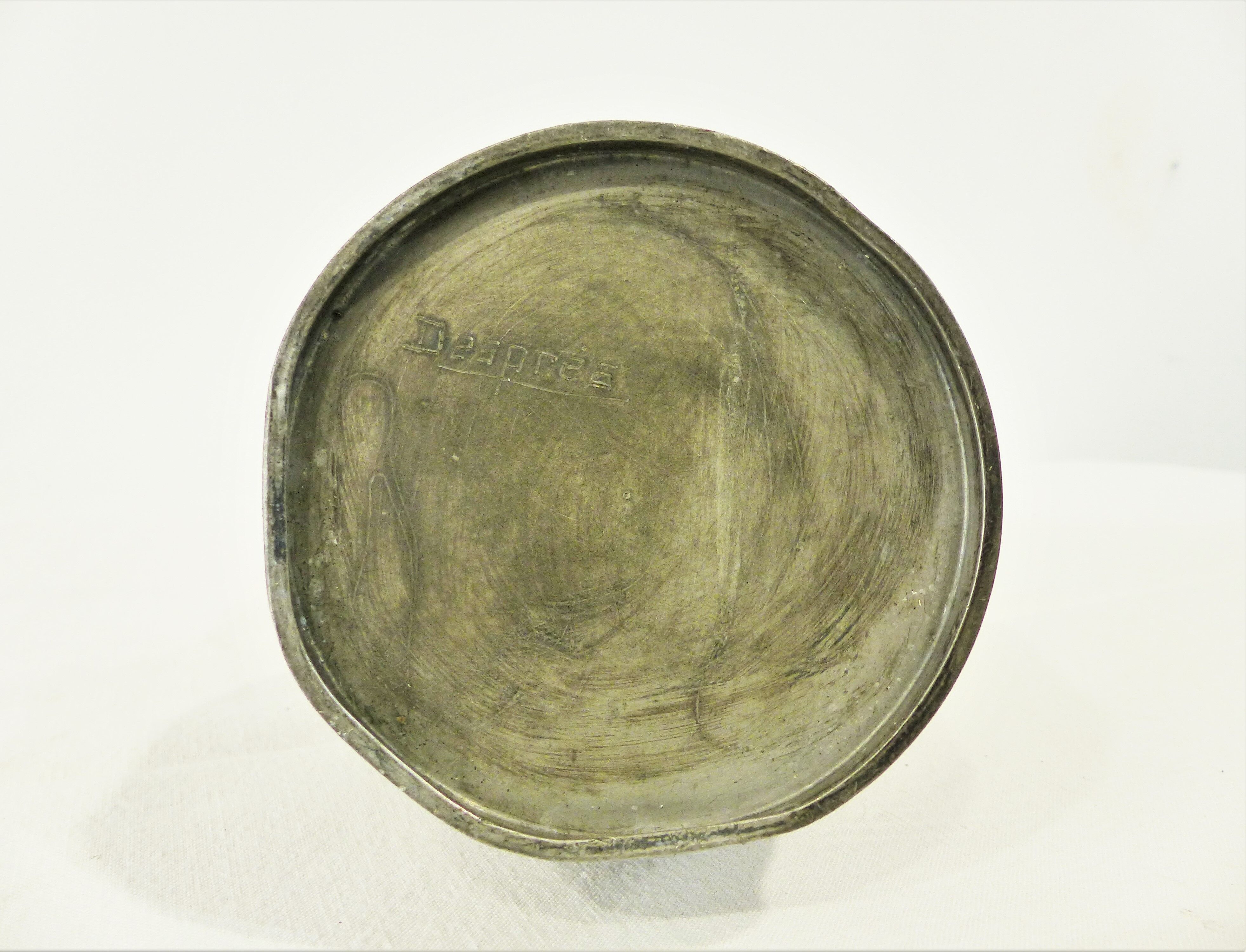 Tin pitcher by J.Despres 20th century