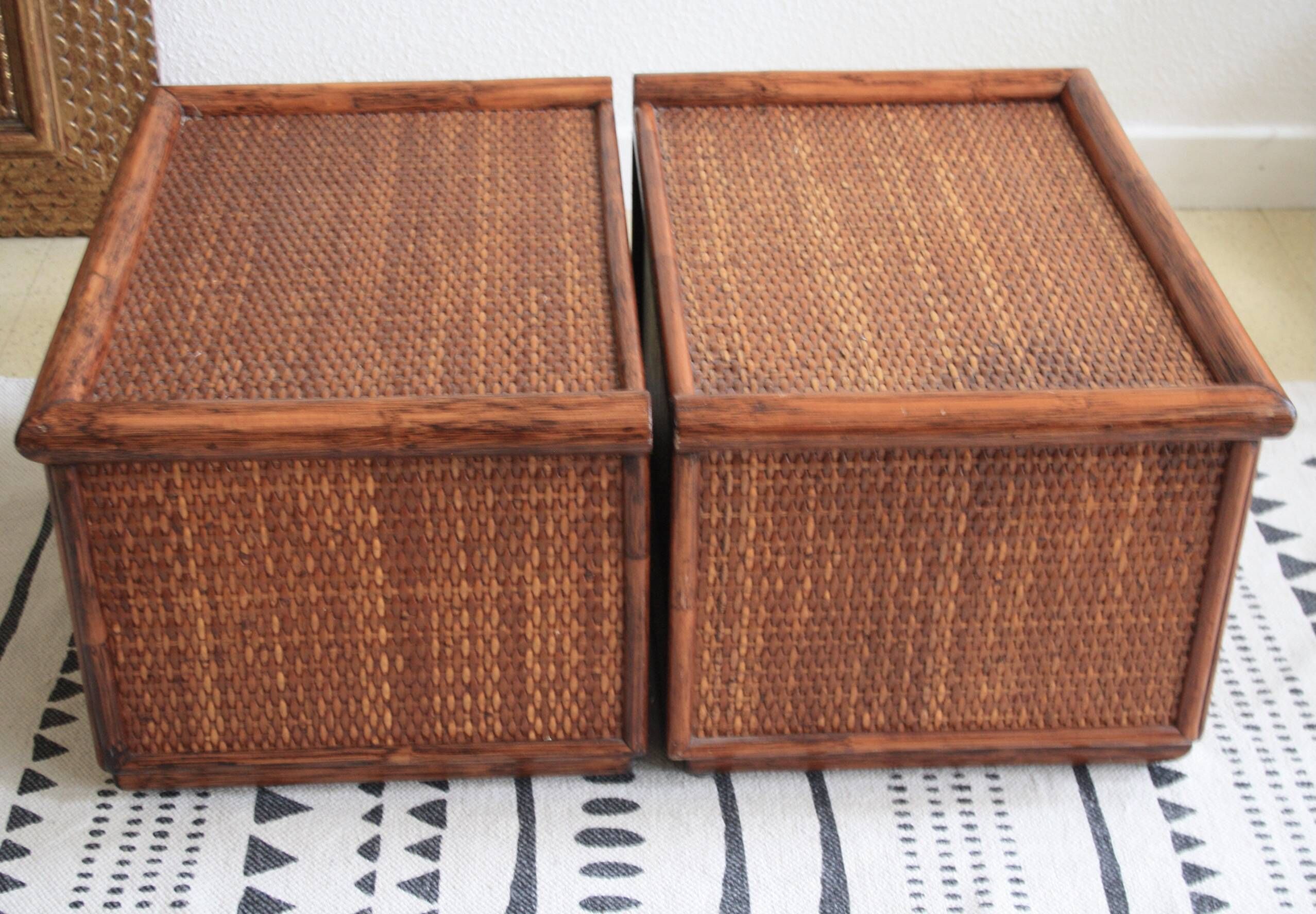 Tables de chevet Maugrion en rotin