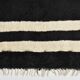 4x7 Cream & Black Angora Kilim Rug, 135x206Cm