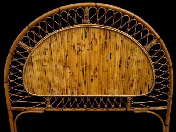 Tête de lit en Rotin des années 60’S Italie