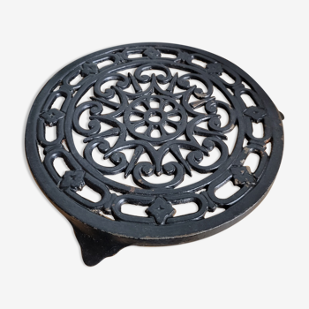 Dessous de plat en fonte vernissé noir Decotec