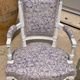 Pair of patinated louis xvi period armchairs, new tapestry