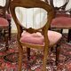 Suite de 8 chaises anglaises en acajou de style Victorien