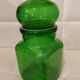 Pot d'apothicaire vintage en verre vert