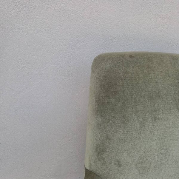 Fauteuil crapaud en velours d'époque Napoléon III 19ème