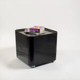 Cube de rangement DIME Marcello Siard Longato années 70 plastique brun