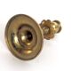 Brass candlestick with flower neck