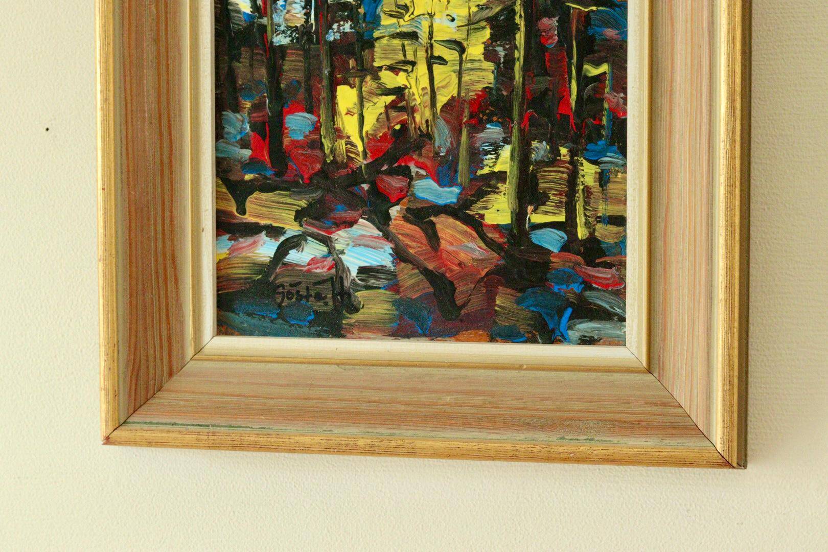 "Large trunks in a great forest" by Gösta Hilding