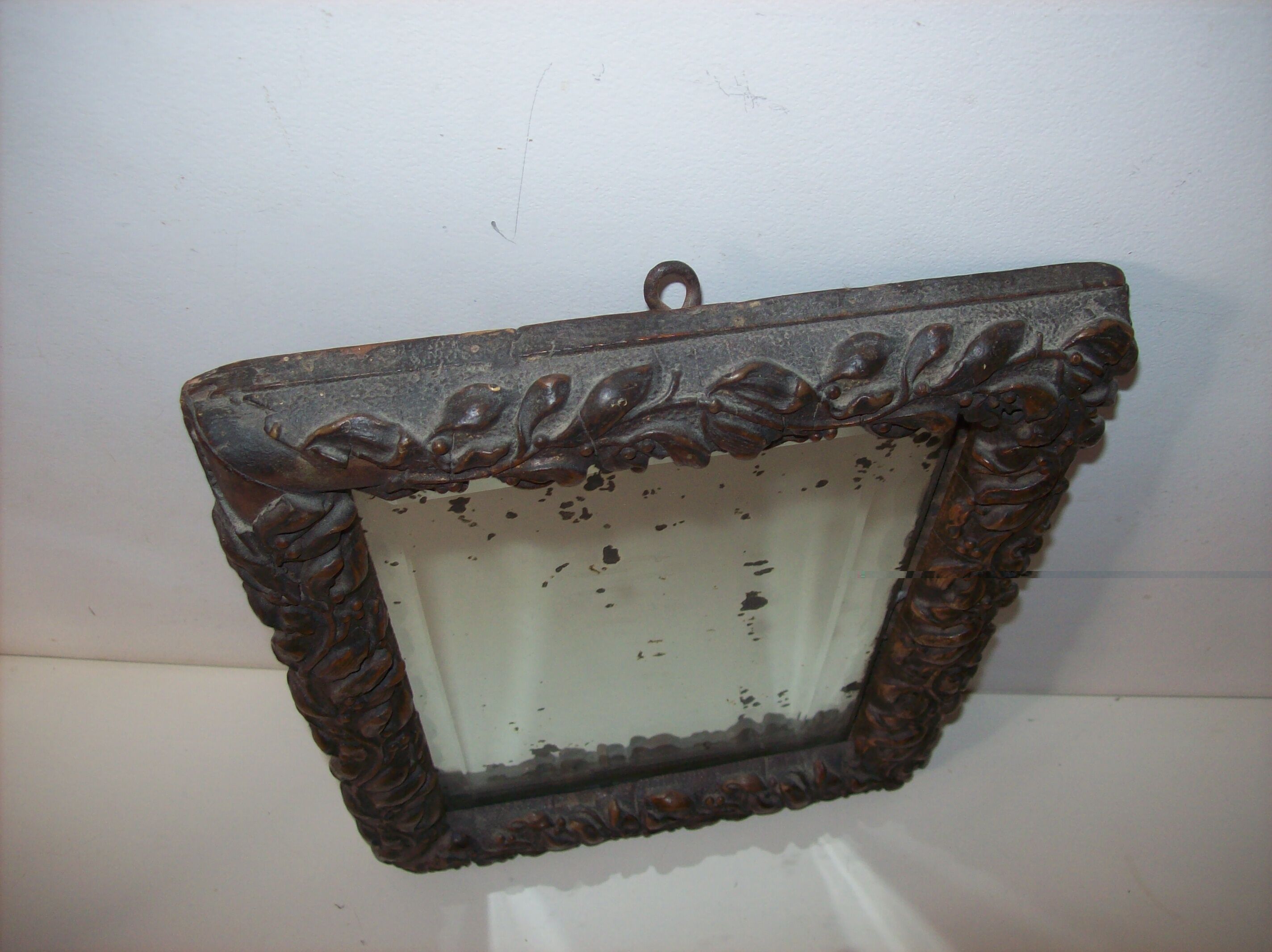 Antique mirror in beveled glass