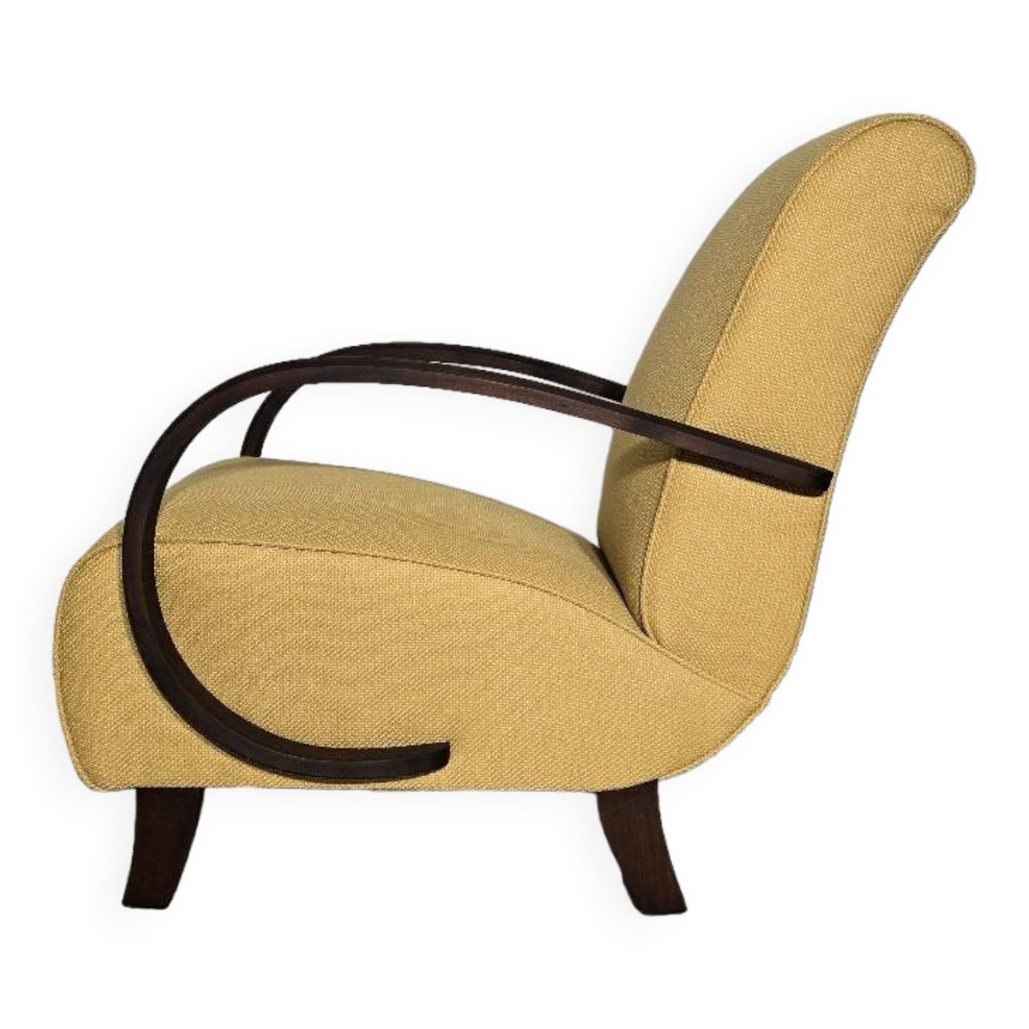 Art deco armchair by Jindrich Halabala, 1940s