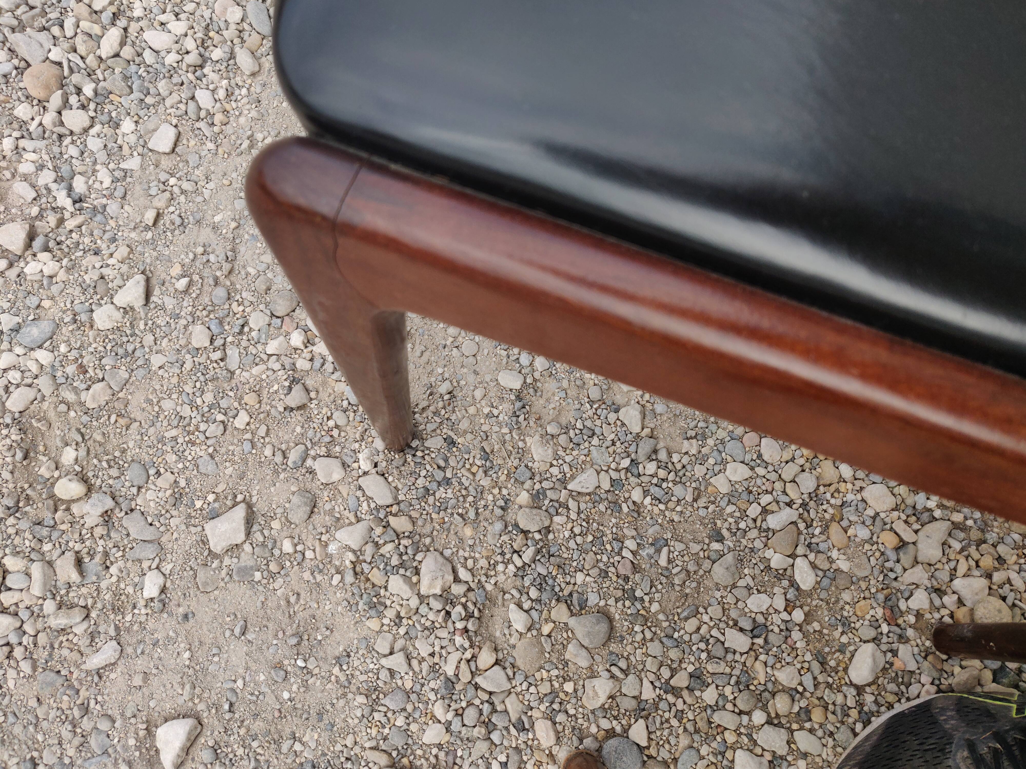 Set of 4 teak chairs scandinave style 60s