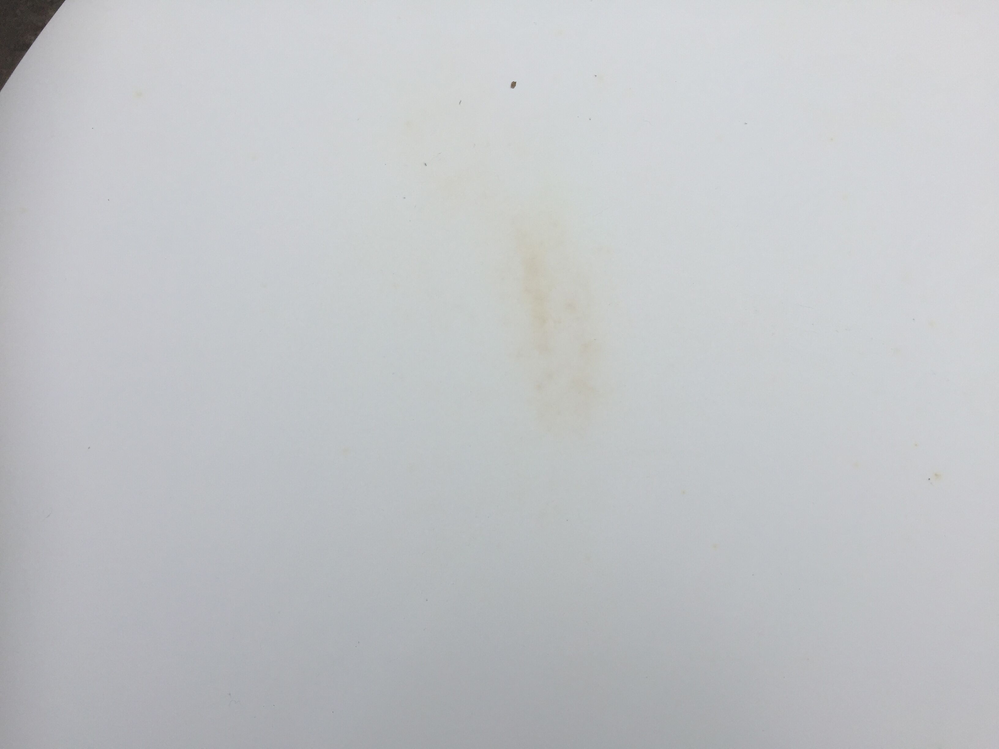 Vintage tulip base table in white pvc