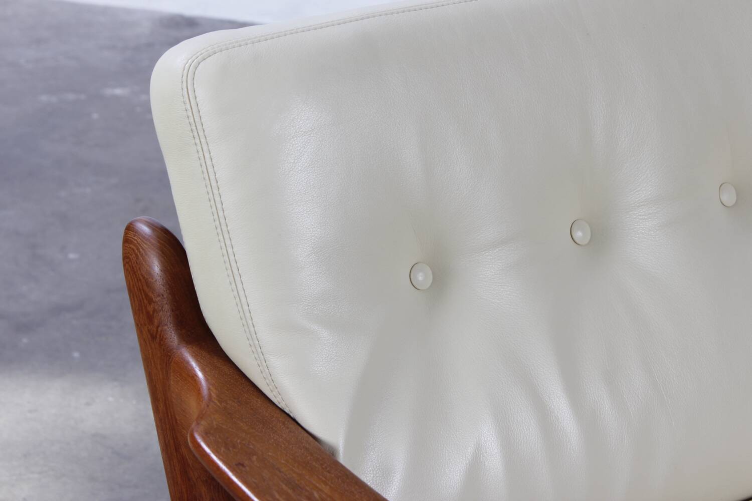 Canapé 3 places vintage en teck, design danois du milieu du siècle, style scandinave des années 70