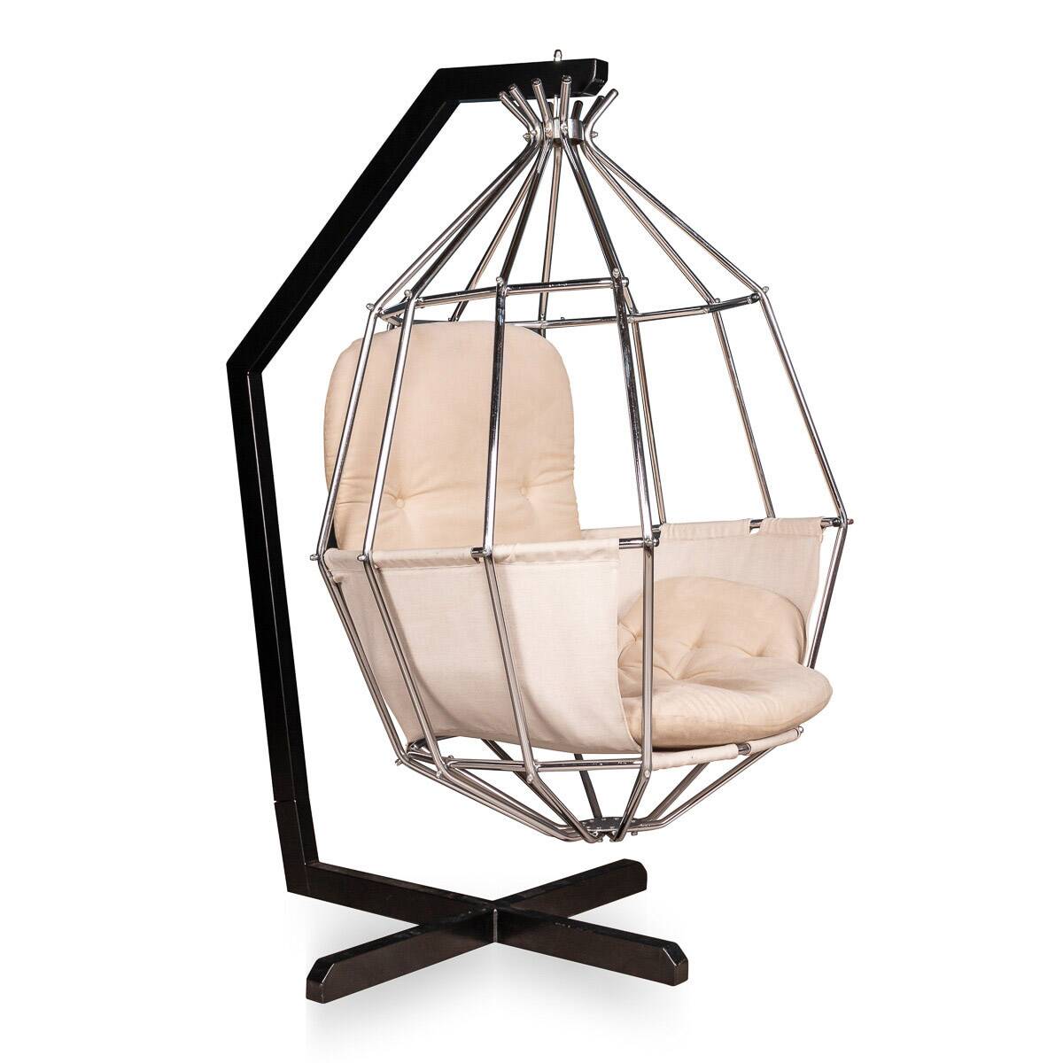 ELEGANT PARROT CAGE CHAIR BY IB ARBERG c.1970