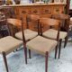 Set of 4 teak chairs in the style of Niels Otto Møller from the 1960s.