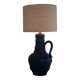 Beautiful sixties blue ceramic floor / table lamp